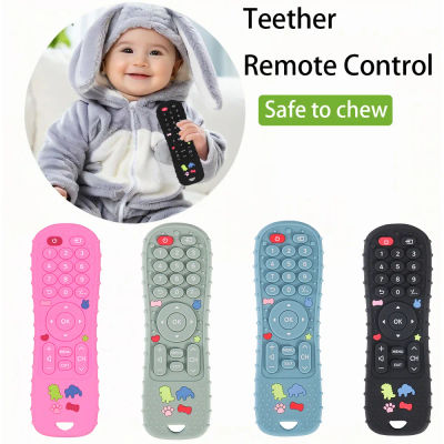 Mordedor de Silicona Suave en Forma de Control Remoto, Juguete de Dentición Ideal para Bebés, Regalo Perfecto para Niños