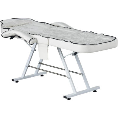 Funda Protectora de PVC Transparente para Sillas de Belleza, Muebles de Salón Kee, Patrón de Cama de Belleza Plegable Impecable