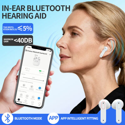 Audífono de 16 Canales con Bluetooth, Aplicación Médica Inteligente, Amplificador de Sonido, Procesamiento de Sonido Avanzado para Adultos con Problemas Auditivos