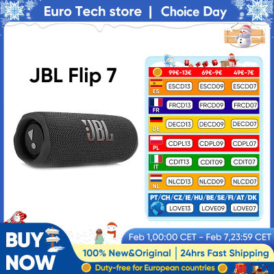 JBL Flip 7 Altavoz Bluetooth portátil 16h Batería IP68 Impermeable A prueba de caídas Bajos ruidosos y sonido cristalino para aventuras