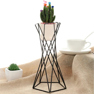 Soporte de Metal para plantas de aire de mesa, contenedor de plantas artísticas de hierro duradero de estilo moderno, estantes de flores para decoración del hogar y jardín
