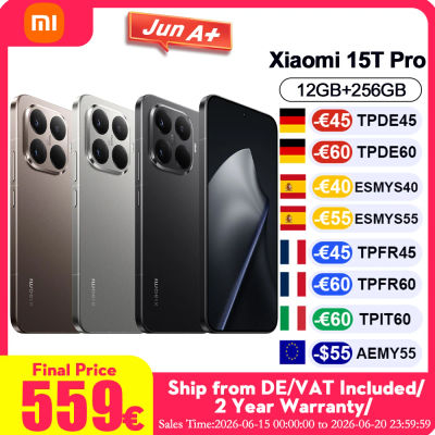 Versión Global Xiaomi 15T Pro Smartphone NFC Pantalla AMOLED de 6.83" Cámara Triple Leica de 50MP Teléfono Móvil Xiaomi 5G Sin Cargador