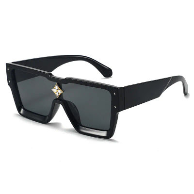 Gafas de sol cuadradas de lujo con diamantes para hombre y mujer, gafas de sol de marca de diseñador glamurosas, gafas de sol clásicas unisex con protección UV400