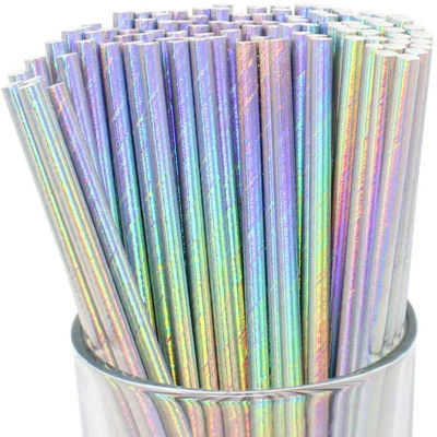 25 unids/bolsa pajitas de papel desechables para fiesta, pajitas de cóctel biodegradables para suministros de fiesta de cumpleaños, Baby Shower, boda