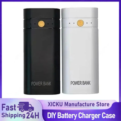 5V 2A 6000mAh 2X 18650 USB tipo C funda de cargador de batería para teléfono carga electrónica DIY no incluye baterías caja de banco de energía