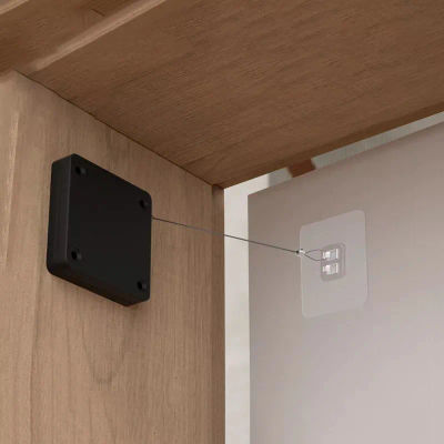 Cierre de puerta automático sin perforaciones, dispositivo de cierre de tensión de 500g-1000g, Hardware de puerta automática, Hardware de cierre suave para muebles