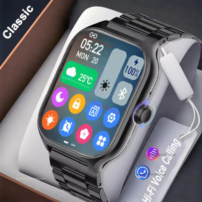 Reloj inteligente con esfera para responder llamadas, seguimiento de calorías, Monitor de presión arterial y oxígeno en sangre con frecuencia cardíaca de 2,01 pulgadas, reloj inteligente Bluetooth