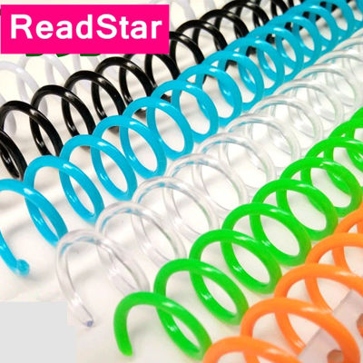 10 unids/lote ReadStar 30 anillos 9,5mm Color de paso hoja suelta de plástico espiral anillo de encuadernación bobina de encuadernación para carpetas de libros A4 A5 B5