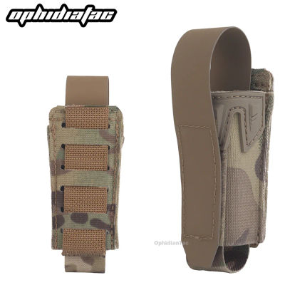 OPHIDIAN-bolsa para cargador de pistola, estilo Agilit, engranaje de cinturón MOLLE de 9MM, con cubierta protectora de liberación rápida