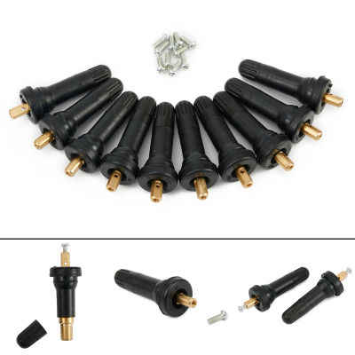 10 unids/set TPMS Monitor de presión de neumáticos Sensor vástago de válvula para Ford Fiesta Van Galaxy para Dacia para Vauxhall para Nissan para Opel