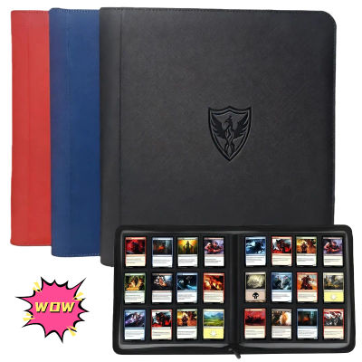 Carpeta Premium para Tarjetas Comerciales con 12 Bolsillos, Carpeta Tcg con 480 Bolsillos de Carga Lateral, Álbum para Tarjetas Comerciales Apto para Tarjetas Deportivas de Mtg, Yugioh, Béisbol,