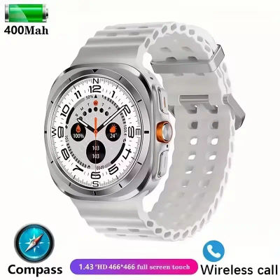 Reloj Inteligente para Hombre y Mujer con Pantalla Grande, Llamadas Bluetooth, Más de 100 Modos Deportivos, Carga Magnética, Monitor de Actividad Física, Clima y Brújula