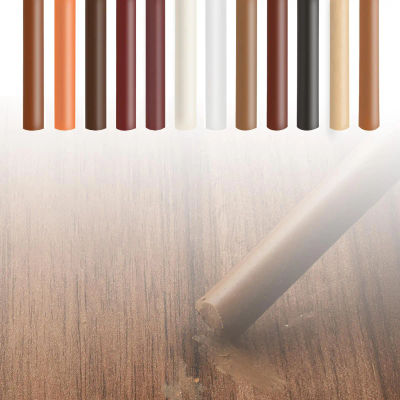 Paquete de 12 kits de reparación de muebles de madera: crayones de cera/plumas para rellenar arañazos en suelos/mesas