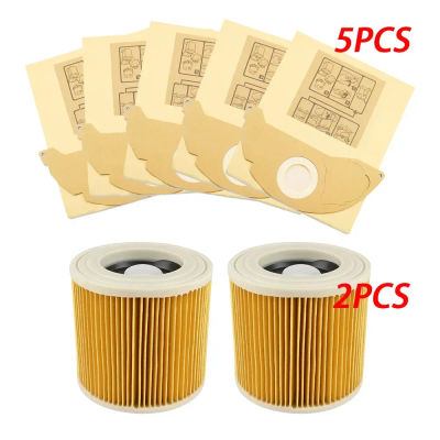 Bolsas de papel para aspiradoras Karcher, filtros HEPA para polvo, WD2250, WD3.200, MV2, MV3, WD3, A1000, A2204, A2251, K2301, WD3.600, A2064, A2101