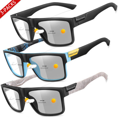 3 pares de gafas de sol fotocromáticas cuadradas clásicas para deportes al aire libre ciclismo correr conducir hombres mujeres Festival ropa de fiesta gafas