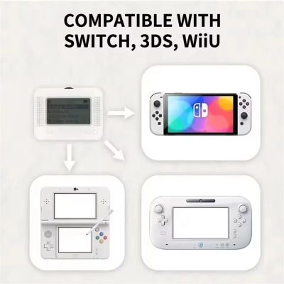 Para accesorios de juego Switch/Wiiu para Allmiibo, simulador inteligente recargable, emulador, grabador Universal Compatible con Bluetooth