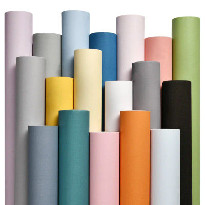 Macaron-papel tapiz autoadhesivo de Color sólido, pegatinas de renovación de muebles, película de vinilo para dormitorio, decoración de habitación, pegatina de pared DIY