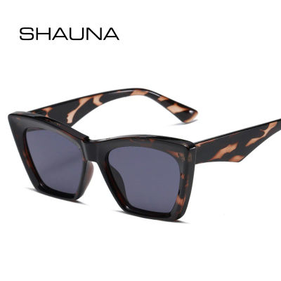 SHAUNA Moda Mujer Gafas de sol tipo ojo de gato UV400