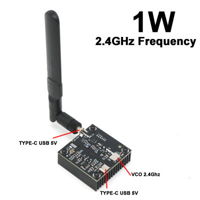 Fuente de señal del generador VCO de 1W y 2,4 Ghz, potencia integrada de 1W con antena para Altavoz Bluetooth de 2,4G, WIFI, BT, cámara Wifi