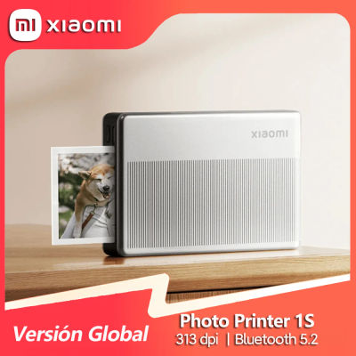 Xiaomi Impresora Fotográfica 1S, Impresora Térmica Portátil con Bluetooth 5,2, Mini Impresora de Foto en Color de 2x3 Pulgadas