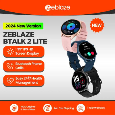 Zeblaze-reloj inteligente Btalk 2 Lite, dispositivo con llamadas de voz, pantalla IPS de 2024 pulgadas, más de 1,39 modos deportivos, Monitor de Salud 24H, novedad de 100