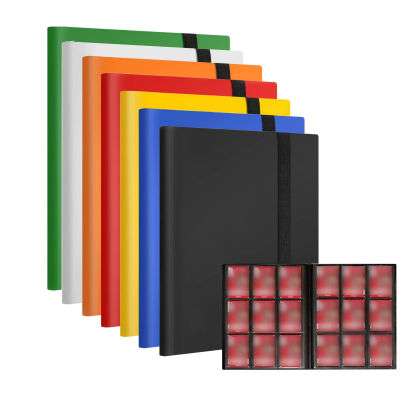 Álbum para Tarjetas Coleccionables, Carpeta para Tarjetas con Capacidad para 160/360/480 Tarjetas, 4/9/12 Compartimentos, Álbum de Gran Capacidad