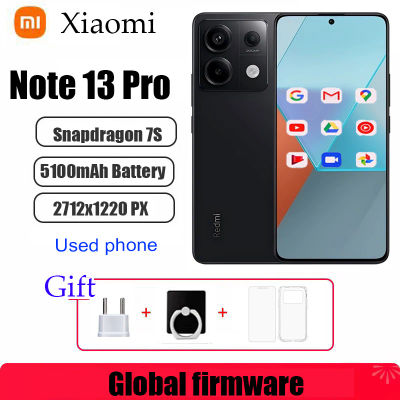 Xiaomi Redmi Note 13 Pro 5G Firmware Global 200MP OIS Cámara 120Hz 1.5K Snapdragon 7S Gen 2 67W Carga rápida teléfono usado