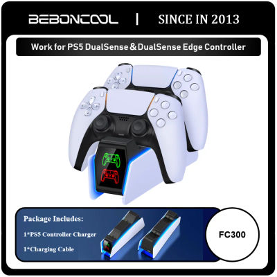 Estación de carga del controlador para PlayStation 5, cargador rápido Dual, soporte de carga con indicador LED, accesorios para ps5