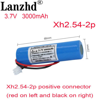 Batería de litio de 1-12 piezas, 3,7 V, 2Ah, 18650, 3000mAh, luz LED de pesca, Altavoz Bluetooth, 4,2 V, bricolaje de emergencia con BMS Xh2.54-2p