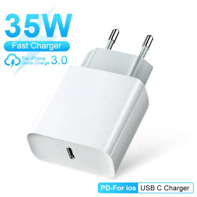 Cargador rápido PD de 35W para For Apple iPhone 14, 13, 12, 11, 15 Pro Max Plus, USB C, 7, 8, 6, 6S, XR, XS, SE, accesorios para teléfono