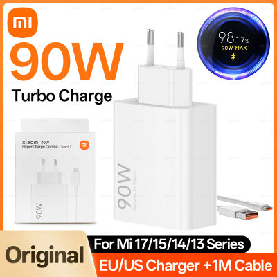 Cargador Rápido Xiaomi de 90W, Adaptador USB Rápido de 67W, Mi 17 15 14 13 12 Ultra Redmi Note 12T Pro Turbo Charge, Cable de Carga Tipo C