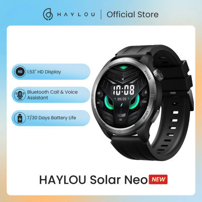 HAYLOU Solar Neo Smartwatch 1,53 ''pantalla HD Bluetooth llamada 24H monitoreo de salud reloj inteligente hombres mujeres relojes deportivos inteligentes
