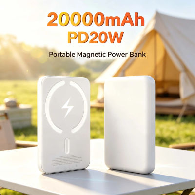 Cargador Portátil Magnético de 20000mAh, Banco de Energía de Carga Rápida de 22.5W, Universal para iPhone y Android