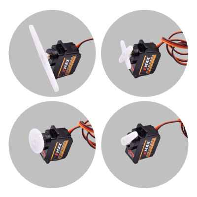 YIDI ES08MA II Micro Servo Motor RC con Engranajes Metálicos, Servo Analógico Arduino, Microservo para Coche de Juguete, Barco, Helicóptero, Avión, Robot