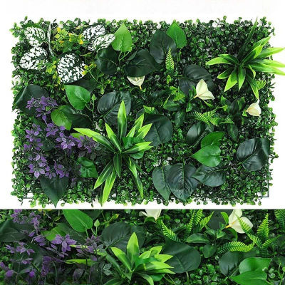 Plantas artificiales, Panel de pared de hierba, seto de boj para interior, exterior, hogar, jardín, decoración Vertical, planta falsa, hierba, boda