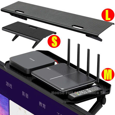 Estante Superior Ajustable para Pantalla de TV, Estante de Almacenamiento Superior para Monitor de Computadora, Estante para TV, Caja de Medios, Router, Organizador para el Hogar