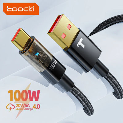 Toocki-Cable USB tipo A tipo C, cargador de carga rápida, 100W/6A, PD, 2M, para Macbook, Xiaomi, Samsung
