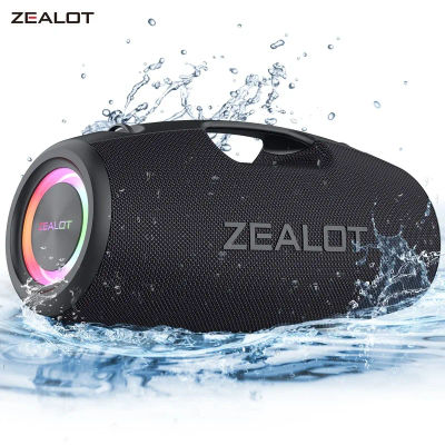 ZEALOT-S78 Altavoz Bluetooth portátil de 120W, altavoz para Fiesta al aire libre, altavoz grande, excelente rendimiento de graves, altavoz Hifi