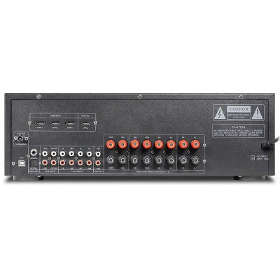 Amplificador de alta fidelidad de 8 canales de 2000 vatios: envolvente de 7.1 canales, BT/FM/USB, amplificador alimentado para altavoces de audio domésticos