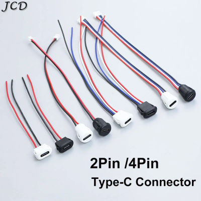 JCD 2Pin 4Pin USB tipo C conector hembra con hebilla de tarjeta 3A puerto de carga de alta corriente USB-C enchufe del cargador