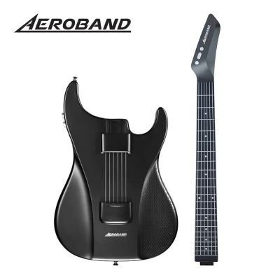AeroBand Guitarra eléctrica de viaje Cuerda de silicona sin dolor Todo en uno 9 estilos de sonido Bajo acústico con micrófono con altavoz