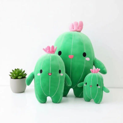 Juguetes de Peluche de Cactus de 25–60 cm, Lindos y Suaves, Cojines de Plantas de Peluche, Regalo Perfecto para Niños y Niñas, Regalo de Cumpleaños, Regalo Navideño, Decoración de Habitación, Almohada