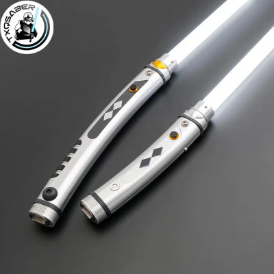 TXQSABER Espada Láser de Doble Hoja para Duelos Intensos con Empuñadura Metálica, Colores Cambiantes, Personalizable, Bluetooth, Juguetes Láser