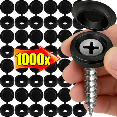 Cubiertas Protectoras de Plástico para Tornillos Autorroscantes Negros al por Mayor, Tapas Decorativas para Tornillos, Cubiertas para Tuercas de Coche, Herrajes para Muebles