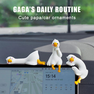 Figura Decorativa de Pato en Resina 3D, Adorno de Pato en Miniatura, Divertido y Lindo, Ideal para Regalo, Decoración de Escritorio, Tablero de Auto, Monitor de TV