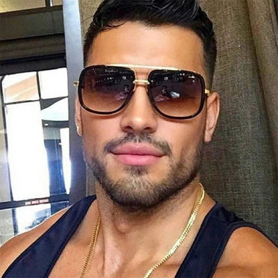 Nuevas Gafas De Sol De moda con montura grande, Gafas De Sol cuadradas De Metal para hombre, Gafas De Sol Retro para mujer, Gafas De Sol Vintage De alta calidad, Gafas De Sol