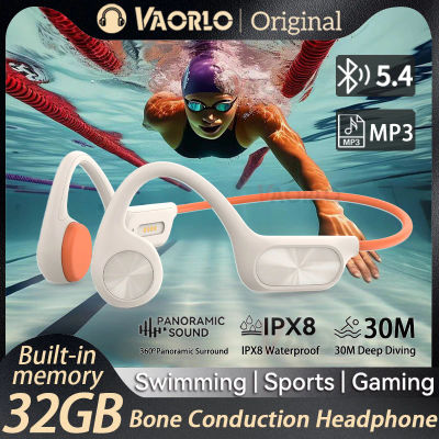 Nuevos auriculares de conducción ósea IPX8 impermeables Bluetooth 5,4 auriculares inalámbricos de natación Hifi 32GB MP3 deporte manos libres con micrófono