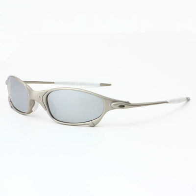 Gafas de sol polarizadas para hombre y mujer, montura plateada de moda, gafas de sol de viaje, ciclismo y conducción.