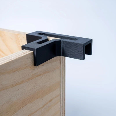 Perfil en T Reforzado 90 ° Soportes Angulares, Fijaciones para Muebles de Madera, Fácil Instalación, Antideslizantes para Gabinetes, Estantes y Bricolaje
