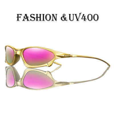 Gafas de sol de ciclismo a la moda para hombres y mujeres Y2K, gafas de diseñador Punk para deportes al aire libre, gafas clásicas de nuevo estilo Unisex, gafas UV400